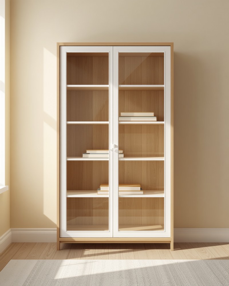 Bookcase with doors
