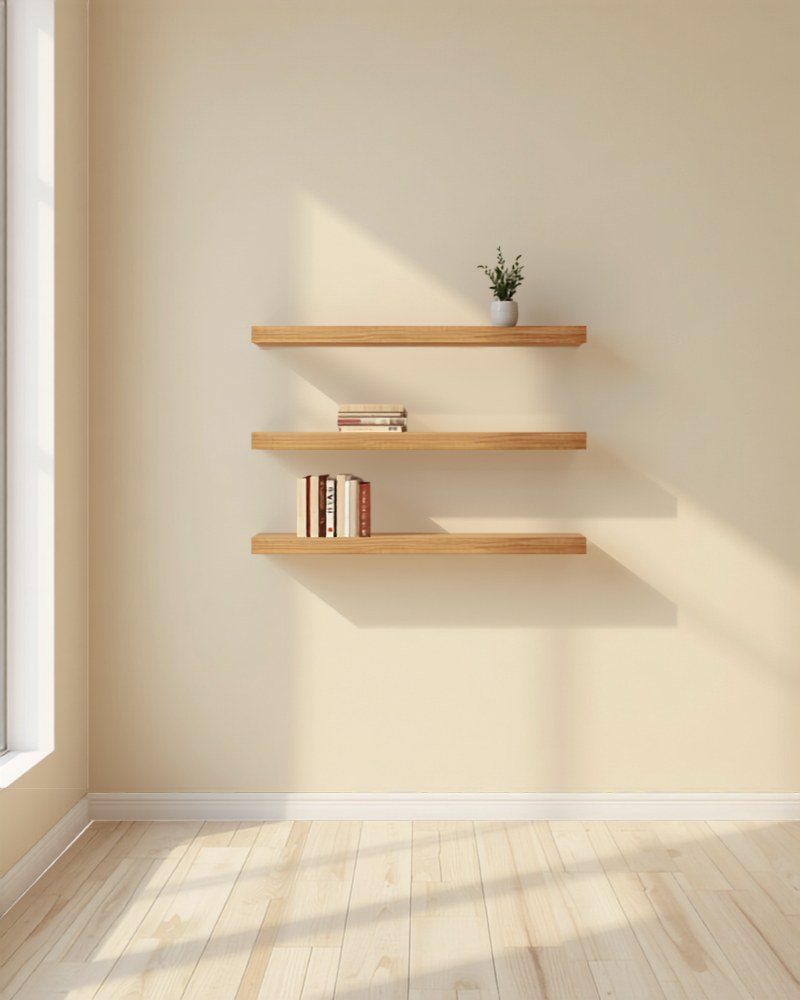 Floating shelves (up to 3)